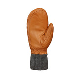 Rolly Leather Mitts - Latte