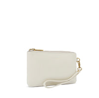 Paris Double Zip Pouch - Coconut Cream Pebbled