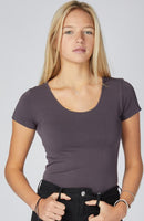 Bamboo Scoop Neck Top