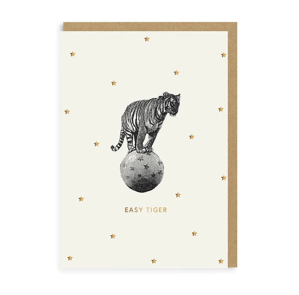Mono Easy Tiger Greeting Card