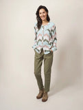 Luna Yoke Shirt - Ivory Multi