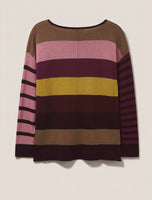 Olivia Stripe Jumper - Pink Multi