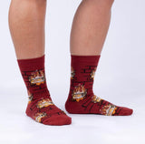 Yule Log Crew Socks