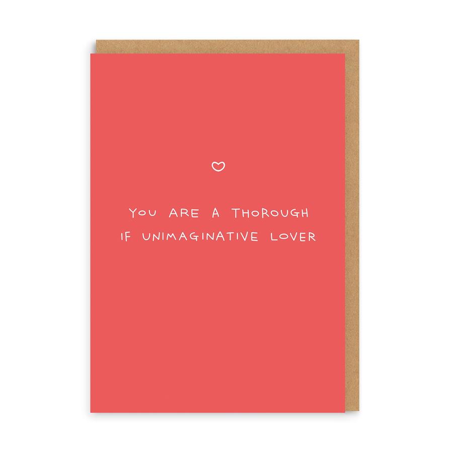 Thorough If Unimaginative Greeting Card