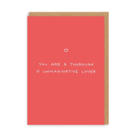 Thorough If Unimaginative Greeting Card