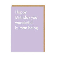 Wonderful Human Being Greeting Card