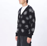 Oval Cardigan - Black Multi
