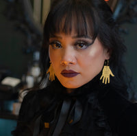 Tarot Hand Hoop Earrings