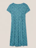 Tallie Eco Vero Jersey Dress - Teal Multi