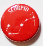 Colourful Zodiac Button Pin