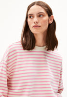 Frankaa Stripe Sweatshirt - Raspberry Pink/Undyed