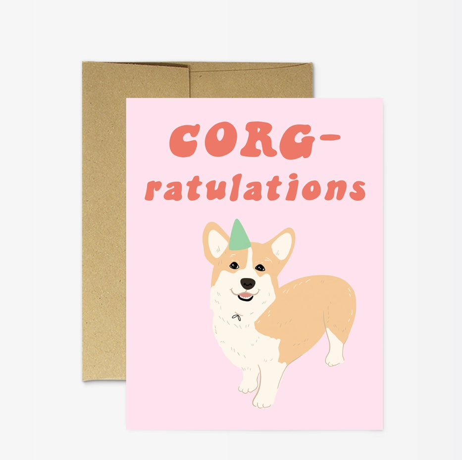 Corg-ratulations Card