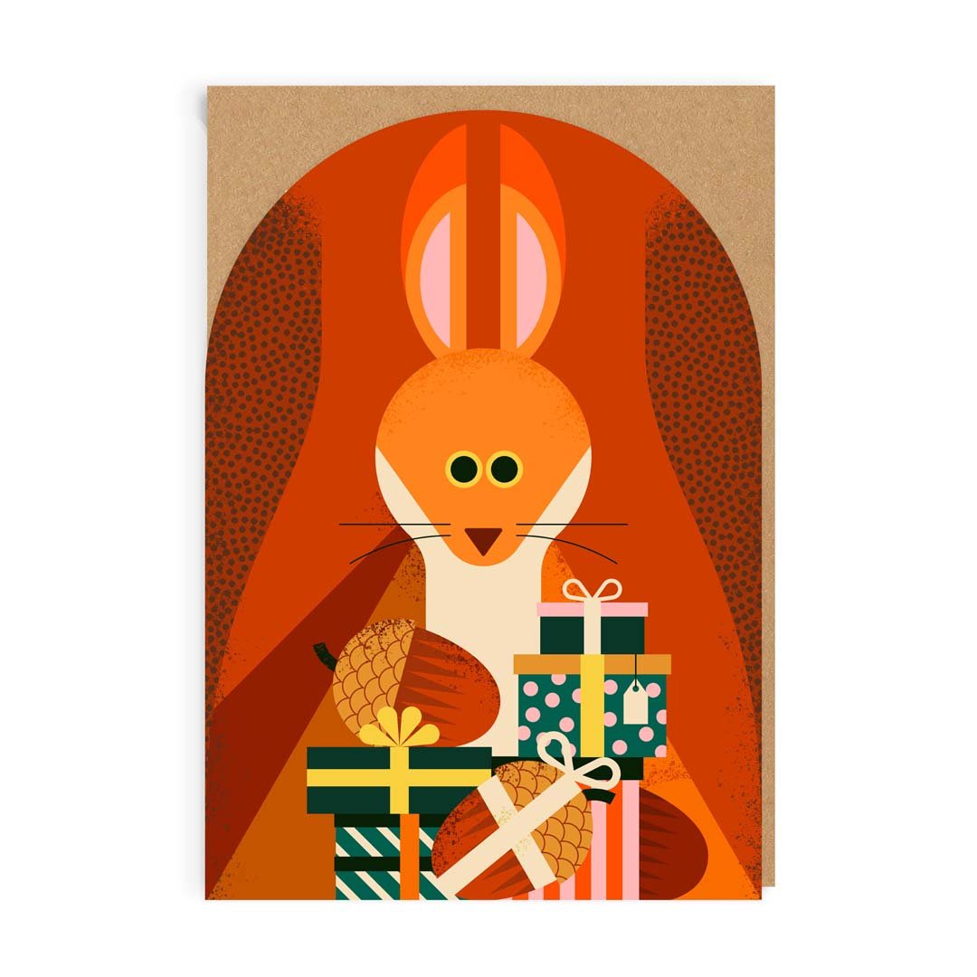 Birthday Squirrel Greeting Card