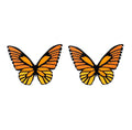 Statement Monarch Butterfly Stud Earrings
