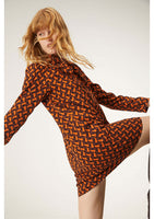 Zig Zag Smock Mini Dress