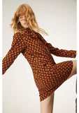 Zig Zag Smock Mini Dress