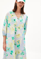 Aarvilin Aqua Floral Dress