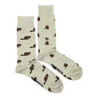 Beaver & Log Socks