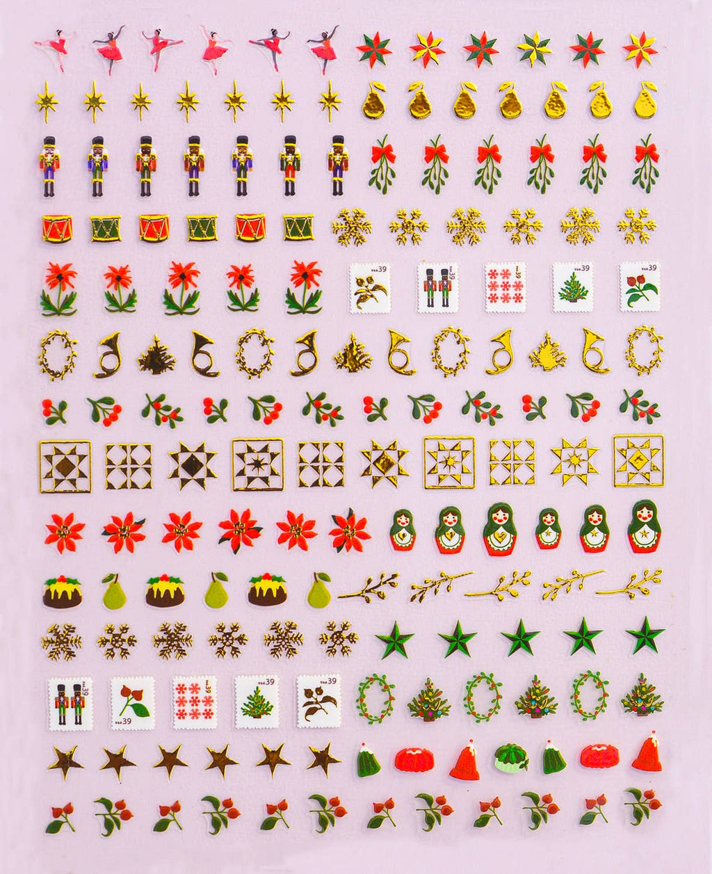 Nail Art Stickers - Holiday