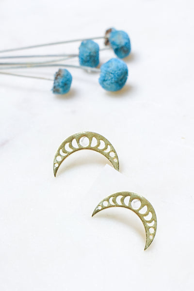 Moon Phases Stud Earring