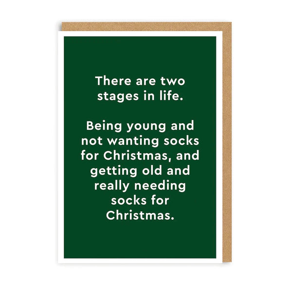 Two Stages In Life - Christmas Greeting Card