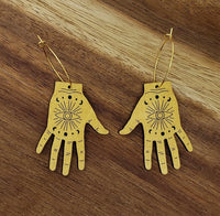 Tarot Hand Hoop Earrings