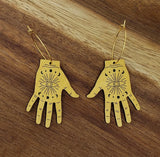 Tarot Hand Hoop Earrings
