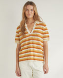 V Neck Knit Polo
