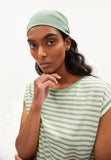 Jilaana Stripes T Shirt - Smith Green/Oatmilk