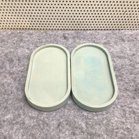 Concrete Oval Trinket Tray