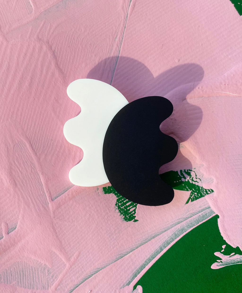 Artist Untitled Black + White Brooch