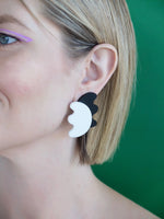 Artist Untitled Black + White Stud Earring