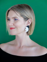 Artist Untitled Black + White Stud Earring