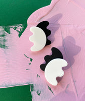 Artist Untitled Black + White Stud Earring
