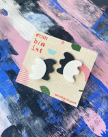 Artist Untitled Black + White Stud Earring