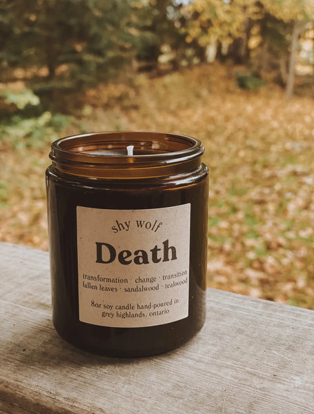 Death Tarot Card Candle