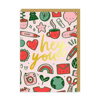 Hey You Greeting Card