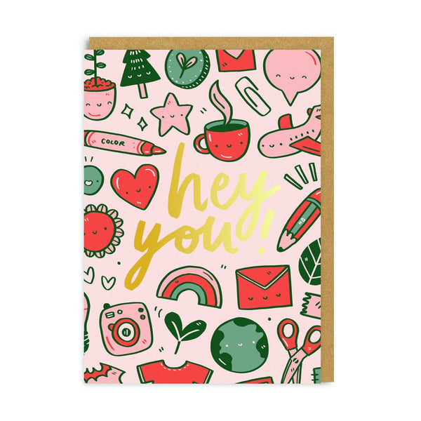 Hey You Greeting Card