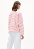 Frankaa Stripe Sweatshirt - Raspberry Pink/Undyed