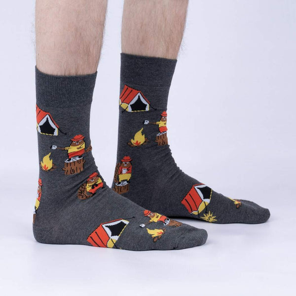 What Wood You Say Crew Socks