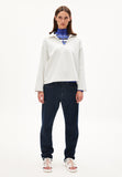 Nairaa Stripe Sweatshirt - Morning Sky/Undyed