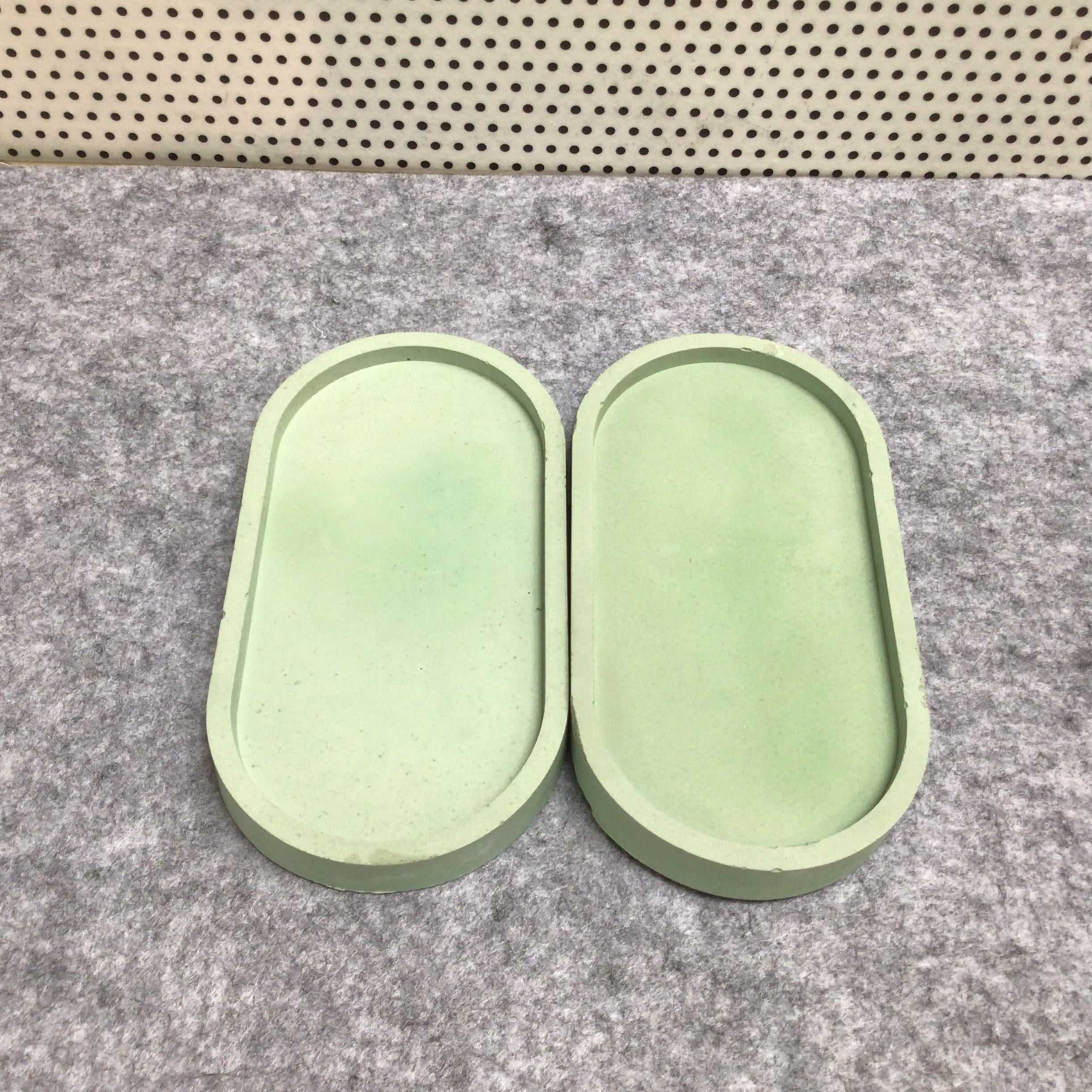 Concrete Oval Trinket Tray