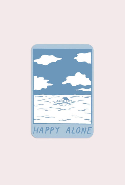 Happy Alone (Blue Skies) Sticker