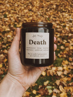 Death Tarot Card Candle