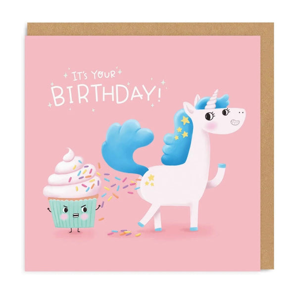 Unicorn Poop Birthday Greeting Card