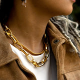 Fennel Herringbone Chain Necklace