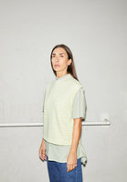 Aranjaa Stripe Sweatshirt - Light Lime/Undyed