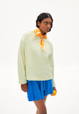 Frankaa Stripe Sweatshirt - Light Lime/ Undyed