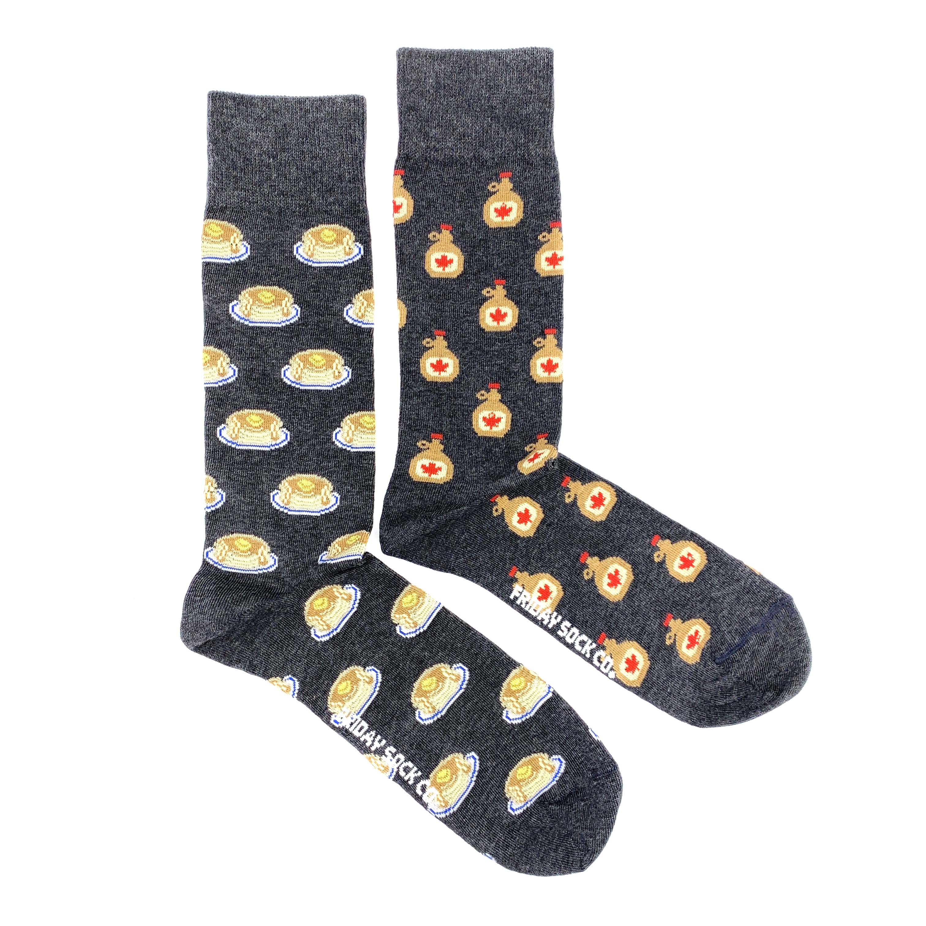 Maple Syrup & Pancakes Socks M