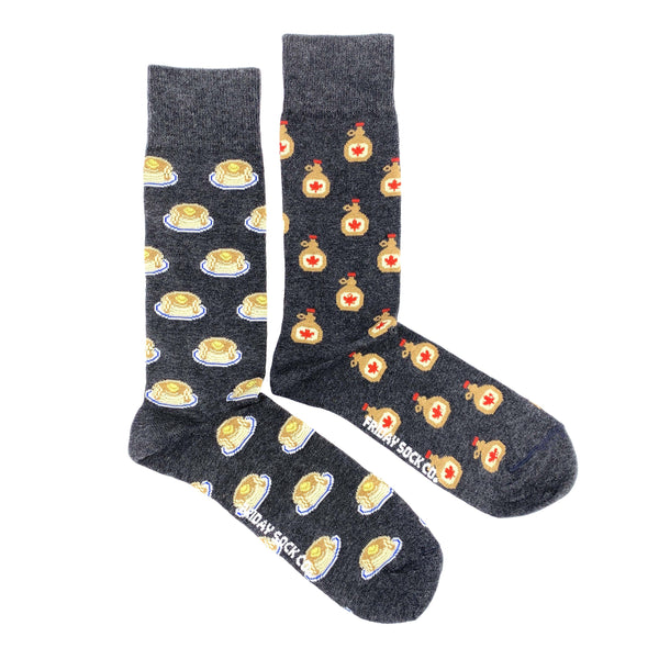 Maple Syrup & Pancakes Socks M
